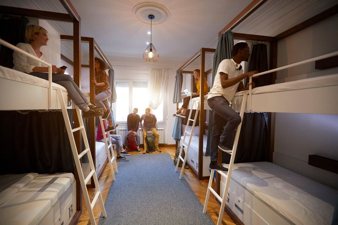 Hostels have varying rules on age limits for unaccompanied minors.