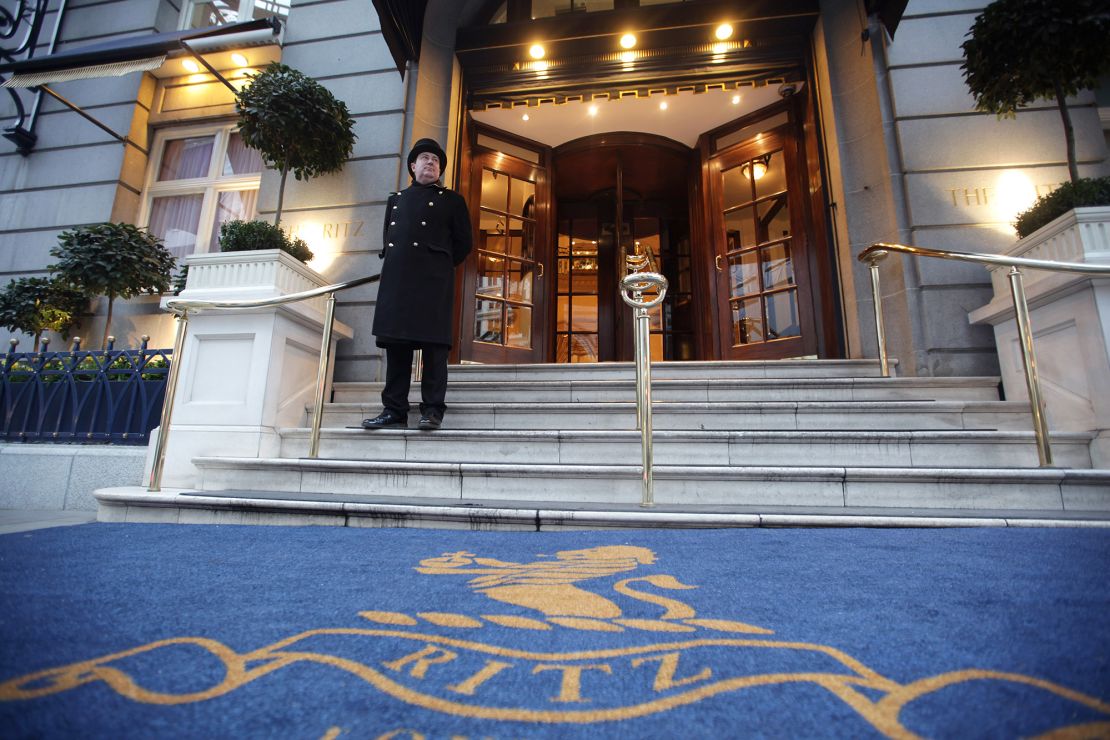 Hotels like the Ritz Hotel in London are popular with some of DelliBovi's VIP clients.