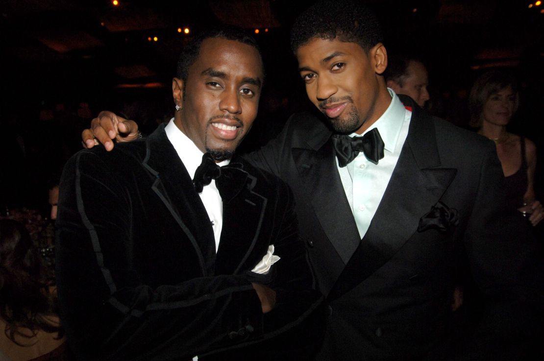 Sean "P. Diddy" Combs and Derek "Fonzworth Bentley" Watkins in 2005.
