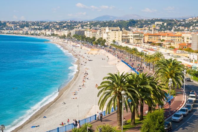 <strong>Nice, France: </strong>In the southeast corner of France a few miles from Monaco and right next to the Italian border, the Mediterranean city of Nice has stunning beaches and a picturesque Old Town.