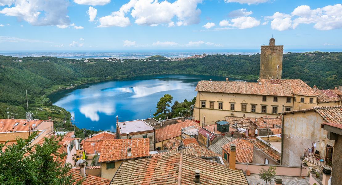 Lake Nemi, near Rome, sits in an extinct volcanic crater.