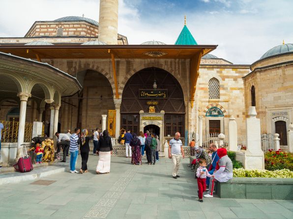 <strong>Pilgrimage place: </strong>Rumi's tomb is located in Konya's Mevlana Museum, which is popular with both Muslim pilgrims and non-Muslim visitors to the city.
