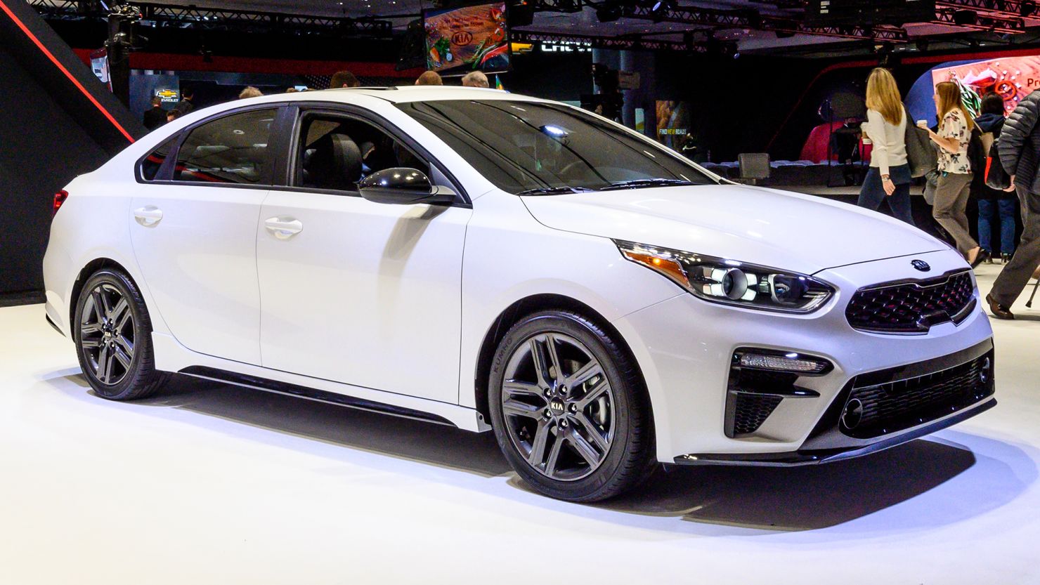 A Kia Forte at the New York International Auto Show in 2019.