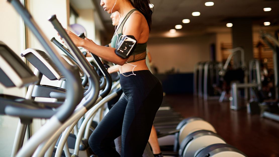 Some try pedaling in reverse motion on workout equipment such as an elliptical machine to boost their fitness and overall health.