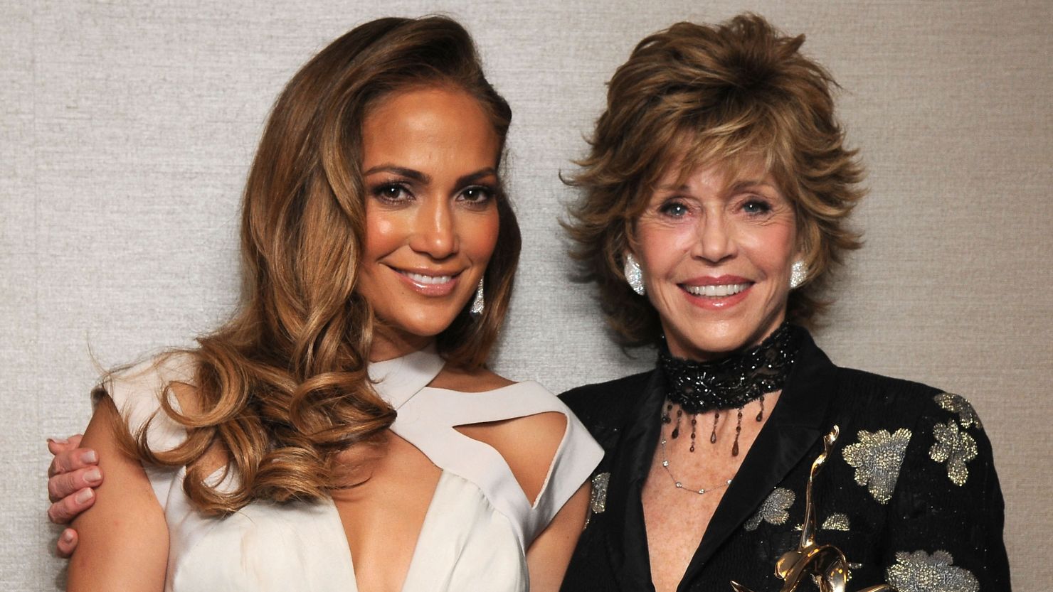 Jennifer Lopez and Jane Fonda in 2011.