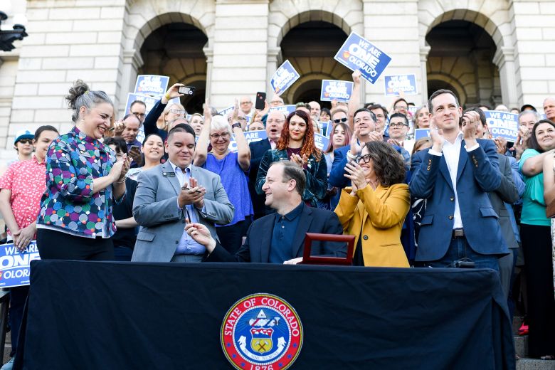 Governor Jared Polis banned conversion therapy in Colorado in 2019. A challenge to that ban will be heard by the Supreme Court this fall, and campaigners fear justices could rule state-level restrictions unlawful.