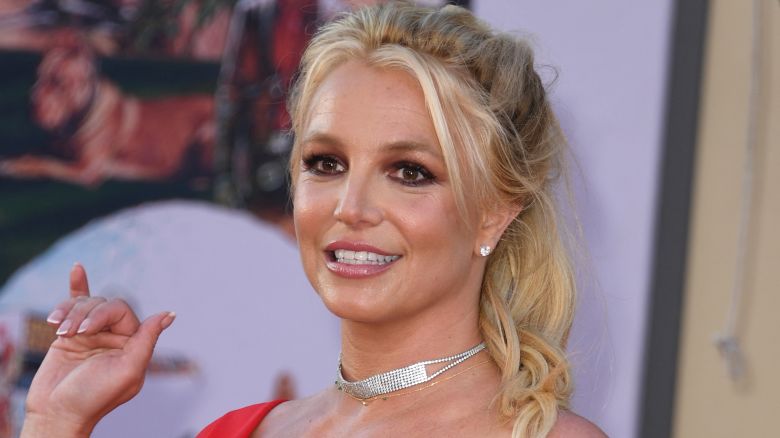 US singer Britney Spears arrives for the premiere of Sony Pictures' "Once Upon a Time... in Hollywood" at the TCL Chinese Theatre in Hollywood, California on July 22, 2019. (Photo by VALERIE MACON / AFP) (Photo by VALERIE MACON/AFP via Getty Images)
