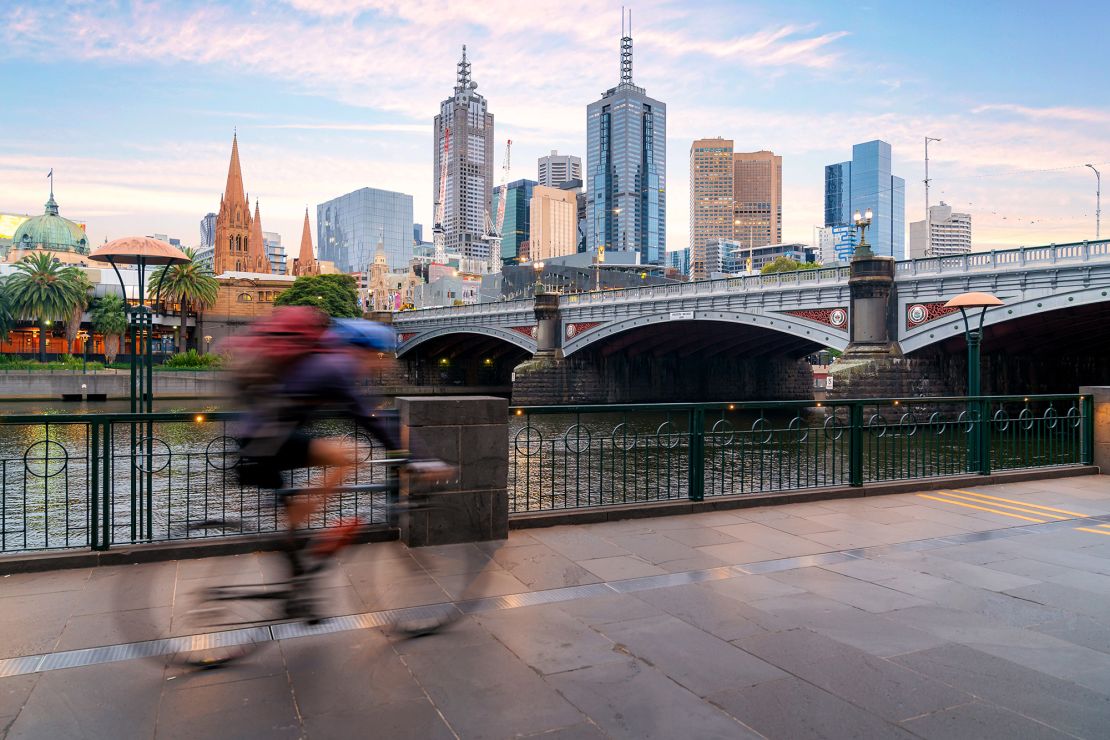Melbourne was one of three Australian cities in the top 10 of the ranking of world's most liveable cities.