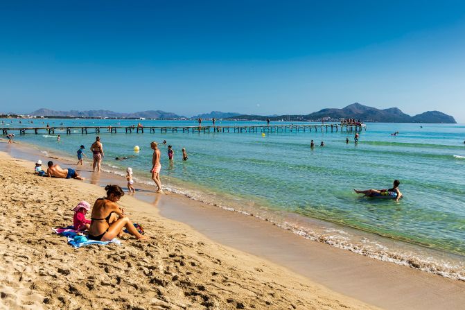 <strong>8. Playa de Muro Beach, Mallorca, Spain. </strong>July and August is prime time for this Mediterranean island.
