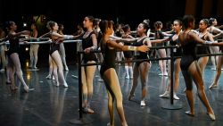 Mexican teen dancers take part in an audition at the Centro Nacional de las Artes in Mexico City on July 11, 2019. - Mexico starts to stand out in the international classic dance scene, after getting two Benois de la Danse -by Elisa Carrillo and Isaac Hernandez-, with more and more Mexicans striving to appear in the main classical dance companies in the world. (Photo by ALFREDO ESTRELLA / AFP)        (Photo credit should read ALFREDO ESTRELLA/AFP via Getty Images)