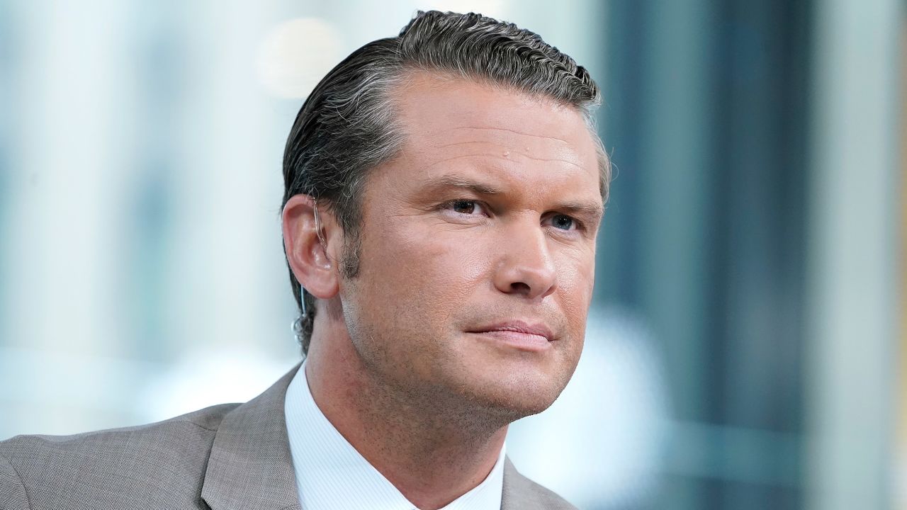 Fox anchor Pete Hegseth interviews entrepreneur and venture capitalist Peter Thiel during "FOX & Friends" at Fox News Channel Studios on August 09, 2019 in New York.