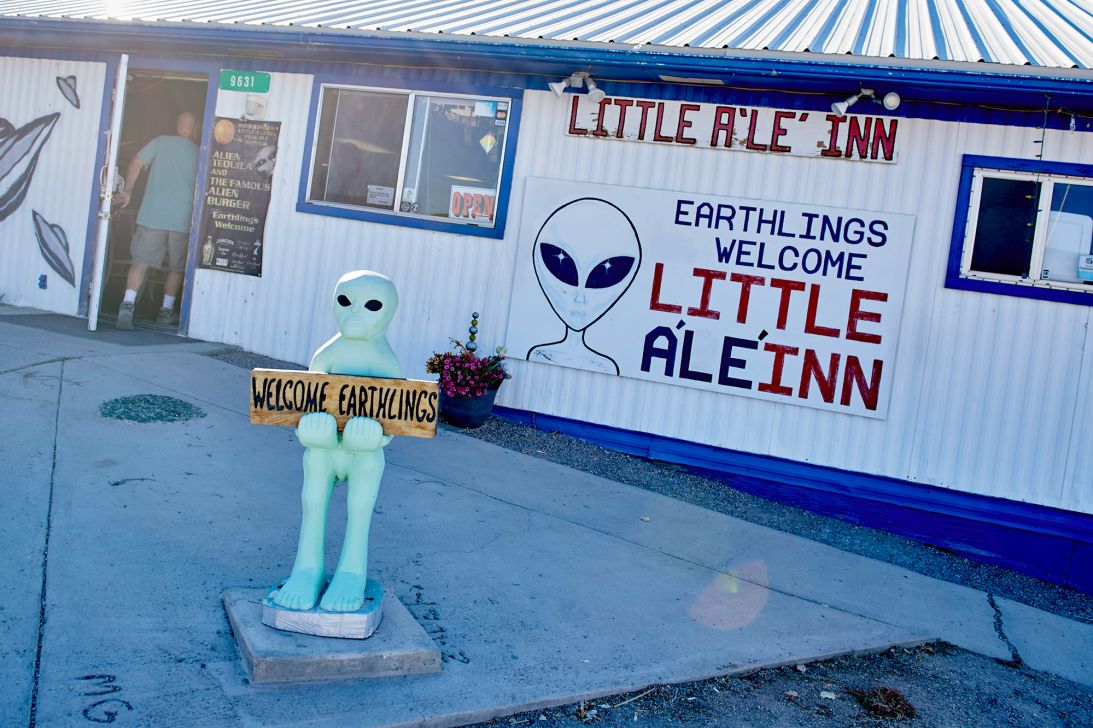The Little A'Le'Inn is one of two essential stops in remote Rachel, Nevada.