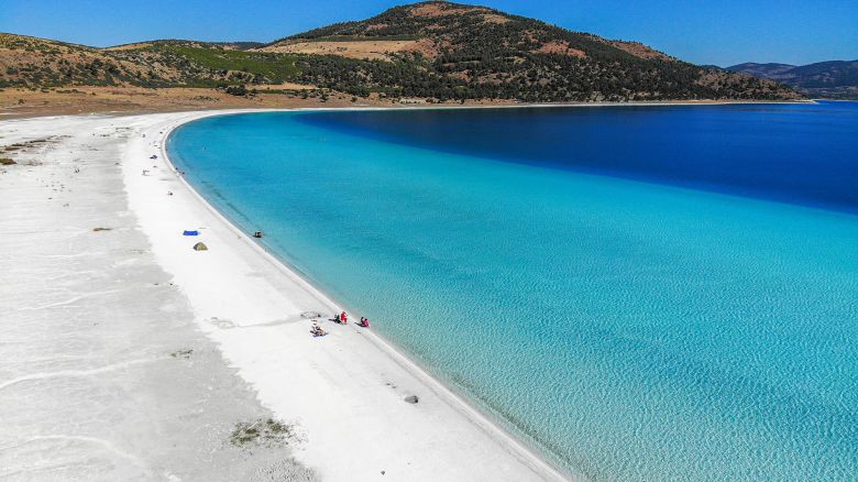 Lake Salda from Yesilova, Burdur, Turkey