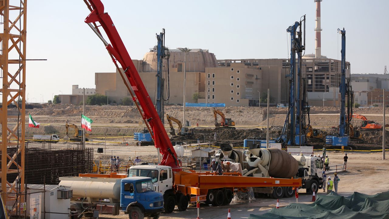 The groundbreaking ceremony of Bushehr Nuclear Power Plant, held in Bushehr, Iran, on November 10, 2019.