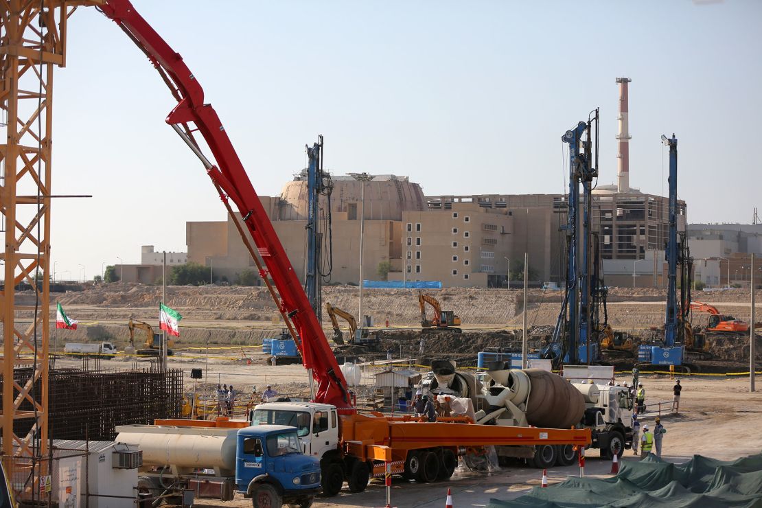 The groundbreaking ceremony of Bushehr Nuclear Power Plant, held in Bushehr, Iran on November 10, 2019.