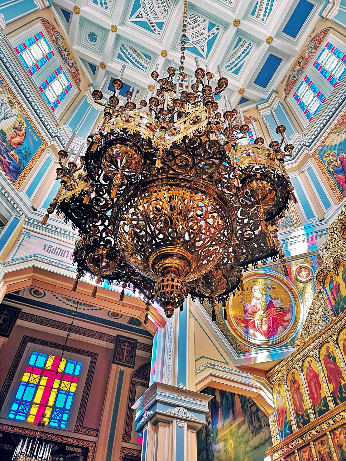 The ornate Russian Orthodox Ascension Cathedral opened in 1907.