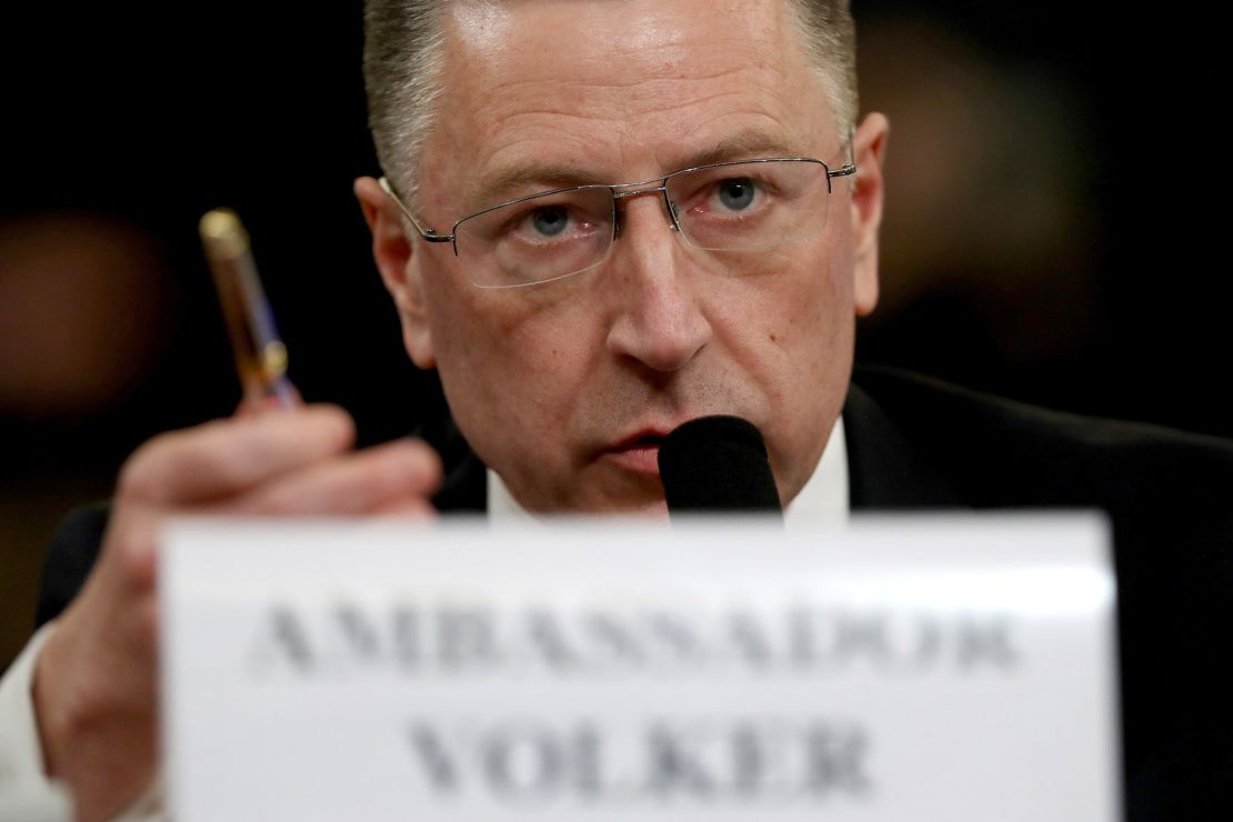 Kurt Volker testifies before the House Intelligence Committee on November 19, 2019, in Washington, DC.