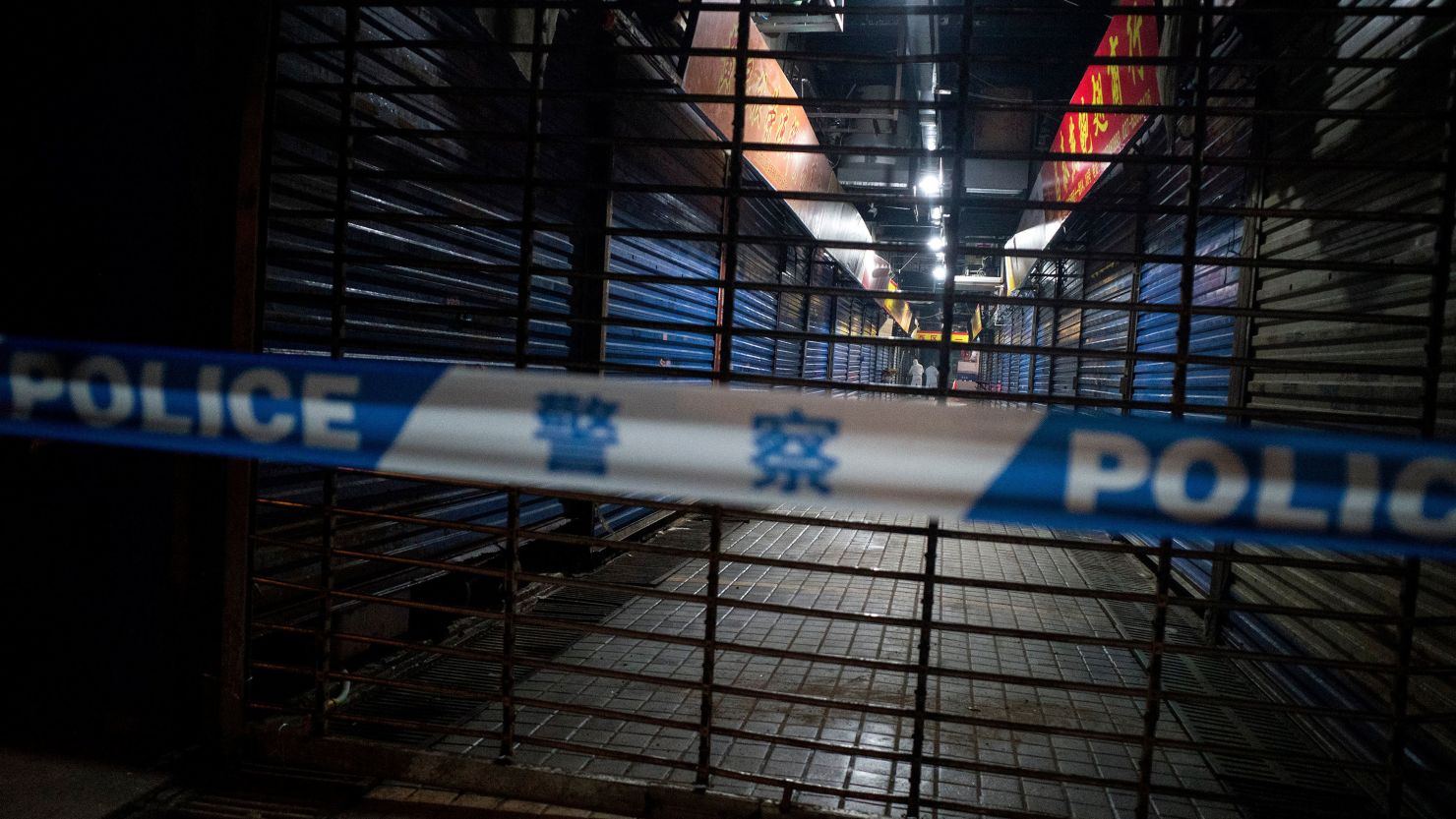 The Huanan Seafood Wholesale Market in Wuhan was swabbed by scientists in January 2020 after it was closed by Chinese government.
