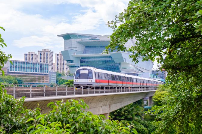 <strong>Spotless and spacious:</strong> Opened in 1987, Singapore's Mass Rapid Transit network has a reputation for efficiency and cleanliness. The six-line system was one of the world's most expensive to build, with construction costs reaching $111.5 billion.