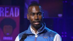 DeRay Mckesson accepts the Best Political Podcast award for 'Pod Save The People' onstage during the 2020 iHeartRadio Podcast Awards at iHeartRadio Theater on January 17, 2020 in Burbank, California.