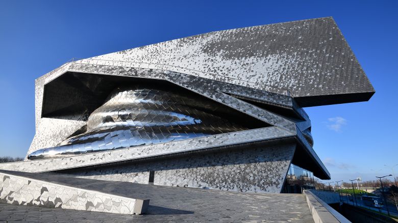 The Philharmonie de Paris, pictured here in January 2020, is a cultural institution located in the Parc de la Villette at the northeastern edge of the city.