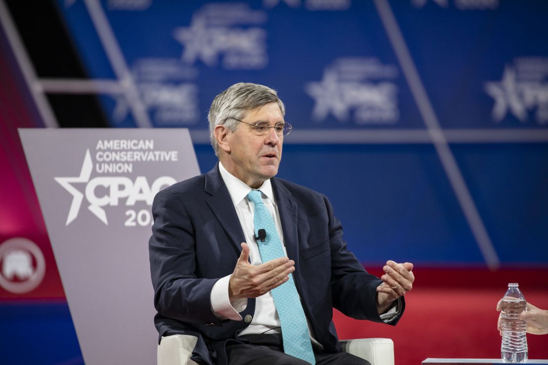 Stephen Moore, a Trump economic adviser, told CNN that the president-elect is "wrong" to threaten tariffs on BRICS nations to protect the dominance of the US dollar.