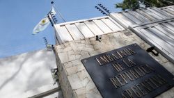 CARACAS, VENEZUELA - MARCH 16: Residence Hall of the Embassy of the Republic of Argentina in the city of Caracas on March 16, 2020 in Caracas, Venezuela. The head of Argentine Business in Venezuela in charge of the Embassy, Eduardo Porreti, is in asylum in the Residence of the embassy in Caracas for contracting the COVID-19 , as confirmed by sources at the Palacio San Martin in Caracas. The embassy in Caracas is completely closed for security measures. Caracas and six states are under quarantine. Government had previously banned flights to and from Europe, Colombia, Panama and the Dominican Republic. Venezuela confirmed 17 cases but reported no deaths. It's devastated public health system raises the international alarm about whether Maduro's government is in a position to control the spread. Use of security masks is mandatory in Subways and trains. (Photo by Leonardo Fernandez Viloria/Getty Images)