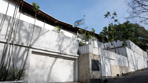 Residencia de la Embajada de la República Argentina en la ciudad de Caracas el 16 de marzo de 2020 en Caracas, Venezuela.