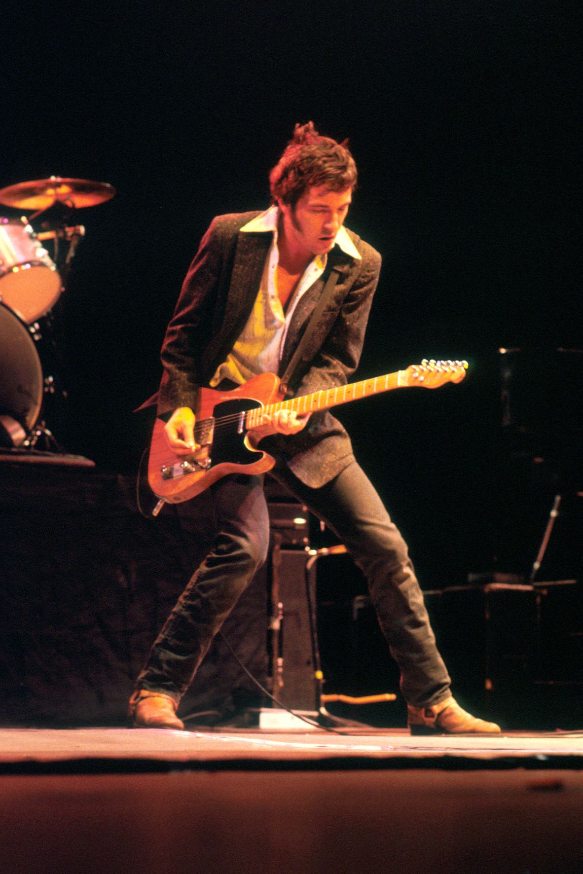 Springsteen on stage with the E Street Band, Wembley Arena, May 1981.