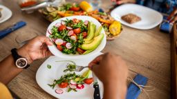 Fresh vegetarian salad for lunch