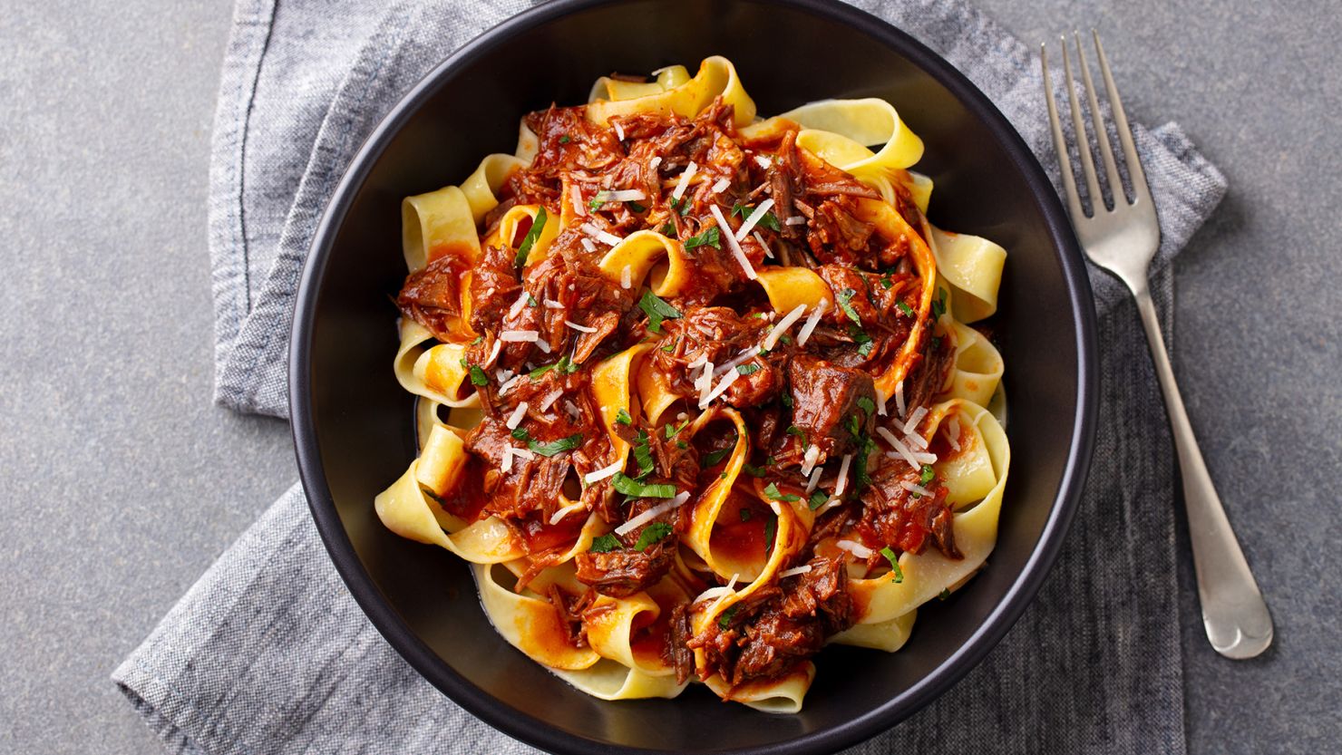 Consider an unusual pasta or scope out the refrigerated fresh pasta for a fun grocery upgrade.
