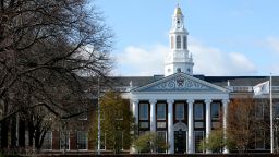 CAMBRIDGE, MASSACHUSETTS - APRIL 22: A general view of Harvard University campus is seen on April 22, 2020 in Cambridge, Massachusetts. Harvard has fallen under criticism after saying it would keep the $8.6 million in stimulus funding the university received from the CARES Act Higher Education Emergency Relief Fund in response to the COVID-19 (coronavirus) pandemic. (Photo by Maddie Meyer/Getty Images)