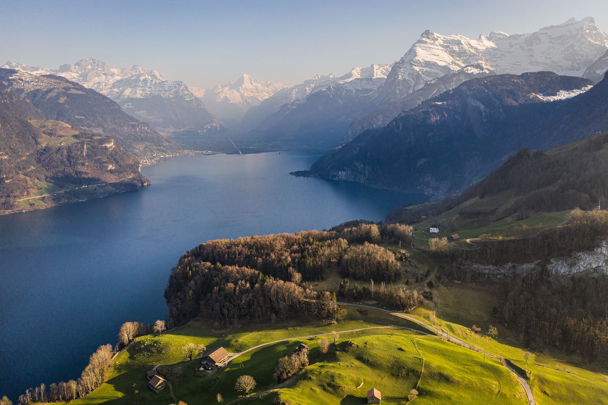 A view over Lake Lucerne in central Switzerland.