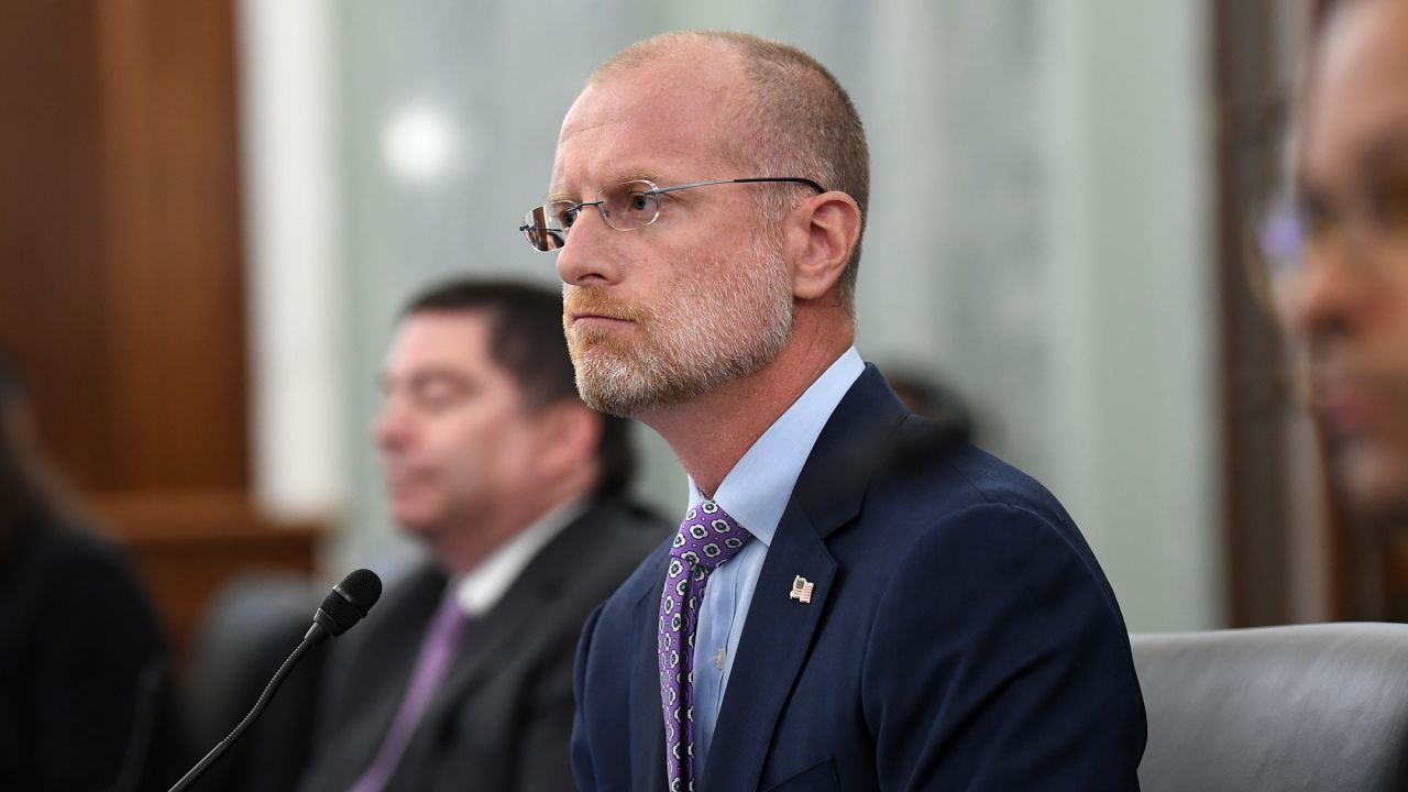 Brendan Carr testifies during an oversight hearing to examine the Federal Communications Commission on Capitol Hill on June 24, 2020 in Washington, DC.