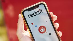 Reddit Inc. signage is displayed on a smartphone in an arranged photograph taken in the Brooklyn borough of New York, U.S., on Tuesday, June 30, 2020.