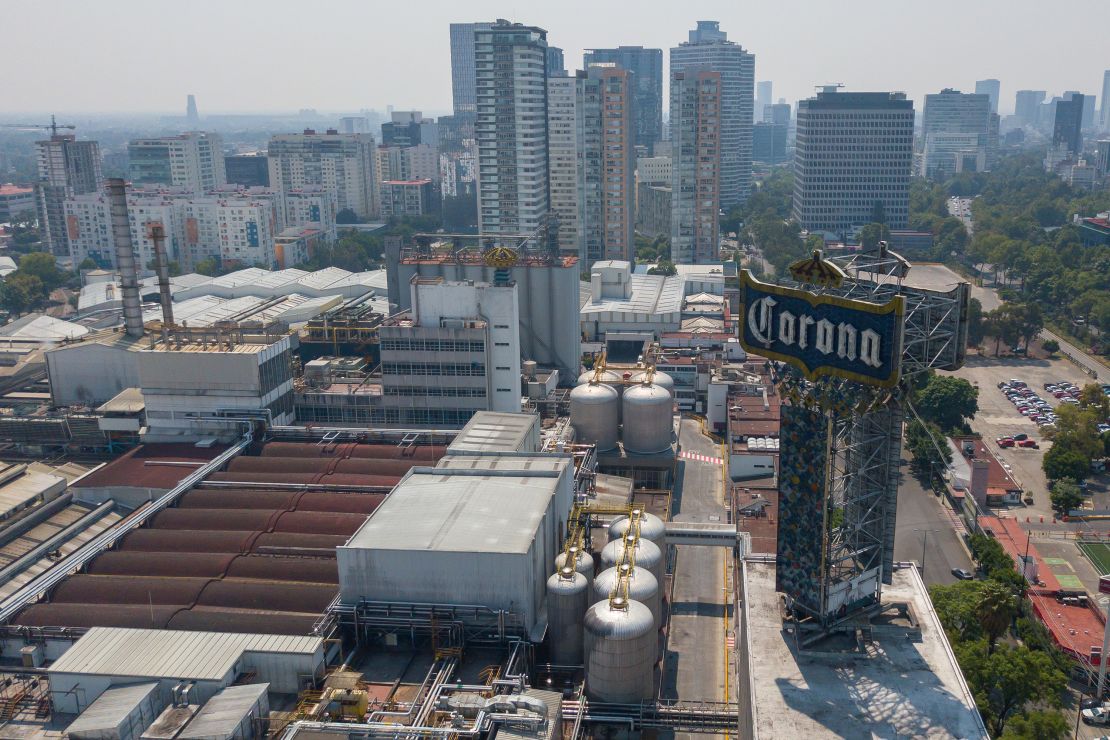 The Grupo Modelo factory in Mexico City, Mexico, on May 15, 2020.