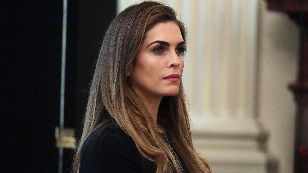 WASHINGTON, DC - MAY 19: Hope Hicks attends President Trumps cabinet meeting in the East Room of the White House on May 19, 2020 in Washington, DC. Earlier in the day President Trump met with members of the Senate GOP. (Photo by Alex Wong/Getty Images)