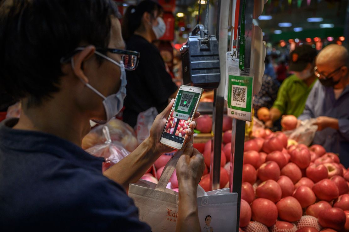 Many people in China use WeChat Pay and Alipay, the two major mobile payment systems, instead of cash and credit cards.