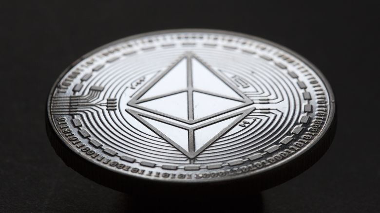 Ethereum - a coin (physically) of this digital currency on November 08, 2020.