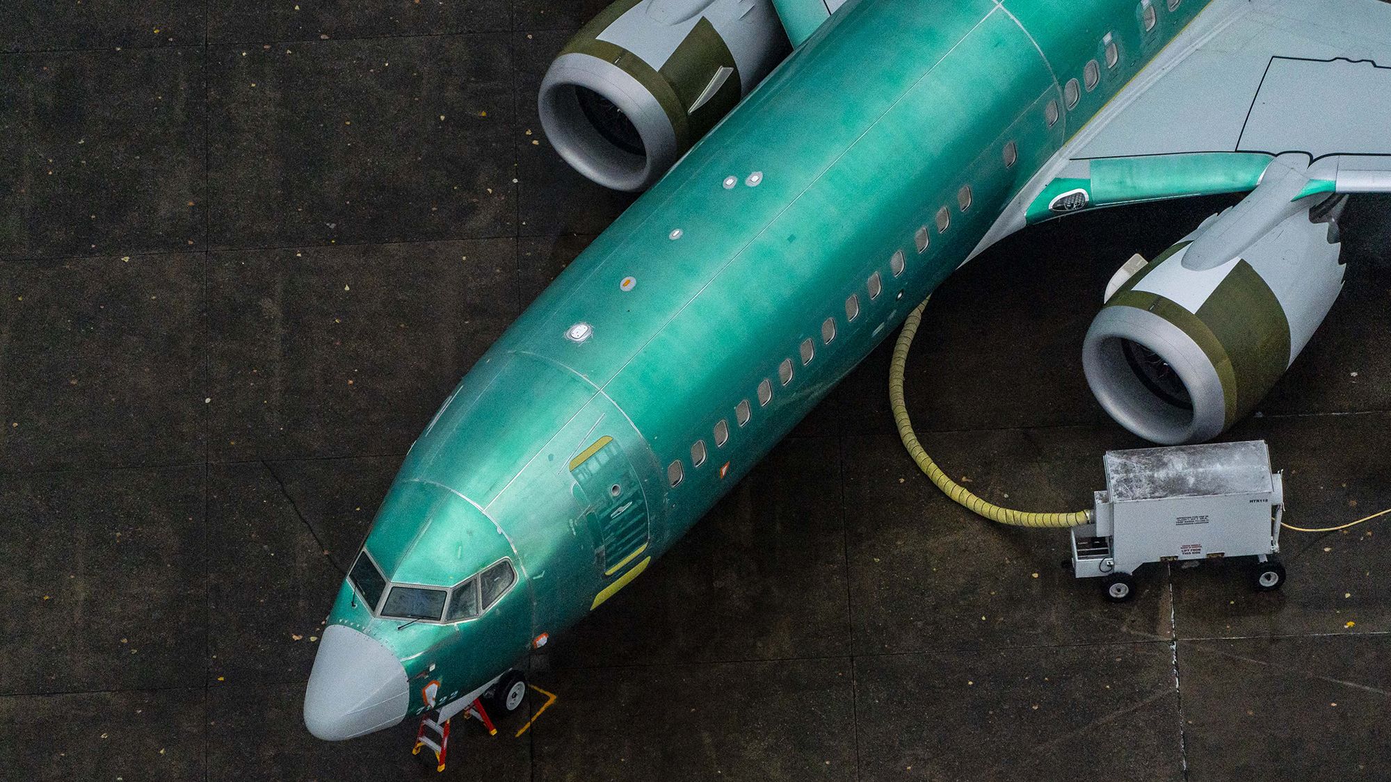 A Boeing 737 Max airplane sits parked at the company's production facility on November 18, 2020 in Renton, Washington.