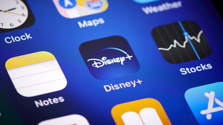 Close-up detail of the Disney+ app icon on an Apple iPhone 12 Pro smartphone screen, on November 11, 2020. (Photo by Phil Barker/Future Publishing via Getty Images)