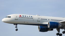 Delta Air Lines Bombardier Boeing 757-200 aircraft as seen arriving, on final approach for landing in New York JFK John F. Kennedy International Airport. The B757 narrow body airplane was flying previously for TWA Trans World Airlines and AA American Airlines. The registration the Boing 757 plane is N713TW and is powered by 2x PW jet engines. Delta Airlines is the second-largest in the world, member of SkyTeam aviation alliance with headquarters in Atlanta, Georgia. NY, USA on 2nd February 2020 (Photo by Nicolas Economou/NurPhoto via Getty Images)