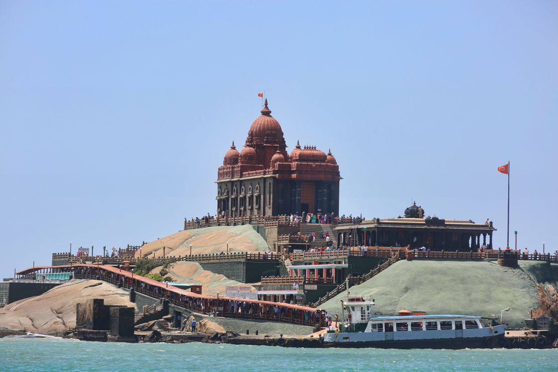 The Vivekananda Rock Memorial was built in 1970 to commemorate Swami Vivekananda, who is said to have attained enlightenment on this rock.