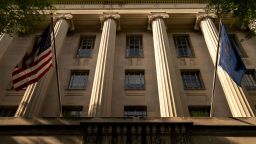 The Department of Justice building in Washington, DC,  on April 27, 2021.