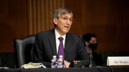 Dr. Peter Marks, Director of the Center for Biologics Evaluation and Research within the Food and Drug Administration, speaks during a Senate Health, Education, Labor and Pensions Committee hearing in 2021.
