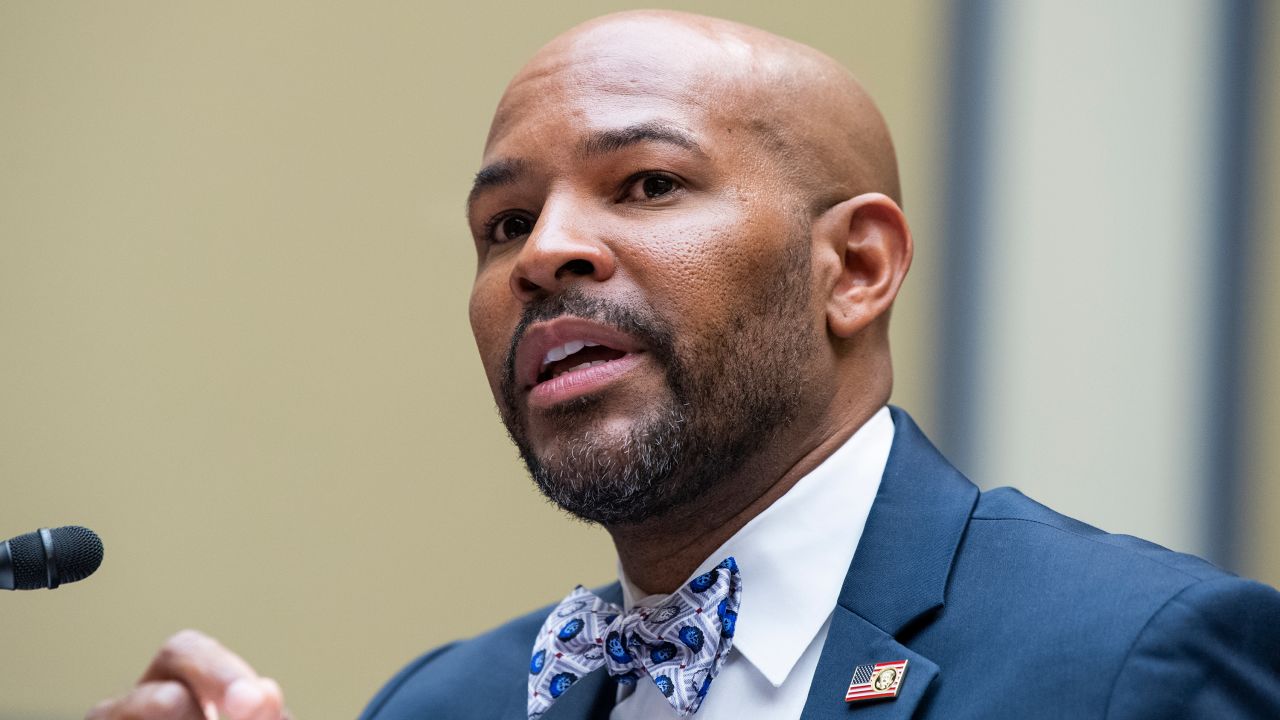 Dr. Jerome Adams, former surgeon general, testifies during the Select Subcommittee on Coronavirus Crisis hearing on July 1, 2021.