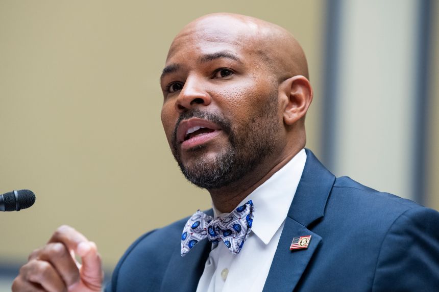 Dr. Jerome Adams, former surgeon general, testifies during the Select Subcommittee on Coronavirus Crisis hearing on July 1, 2021.