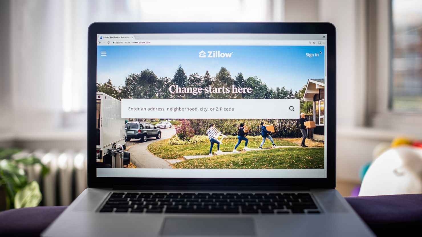 Shares of Zillow have fallen as investors worry that lower commission rates for agents could impact the platform.