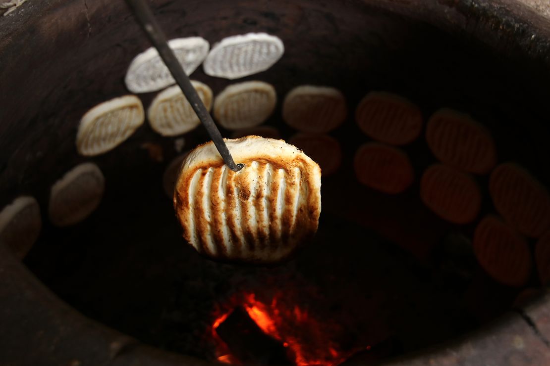 Many of the region's breads are prepared in an oven or over a flame.