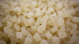 Sunnyside Chews cannabis edible gummies at a Cresco Labs Inc. facility in Indiantown, Florida, U.S., on Monday, March 28, 2022. A bright spot in the beleaguered legal-cannabis industry may be U.S. multistate operators, which we expect to lead the group's 1Q year-over-year sales growth, largely reflecting their expansion in U.S. state-legal markets. Photographer: Eva Marie Uzcategui/Bloomberg via Getty Images